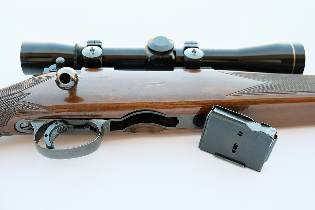 The Sako L46 had a detachable magazine with a three-round capacity for the 222 Remington cartridge.